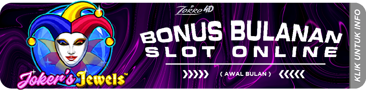 Bonus TURNOVER SLOT bulanan ZORRO4D