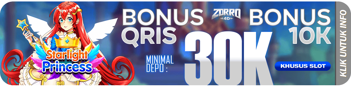 Bonus Depo Slot Qris 10k ZORRO4D